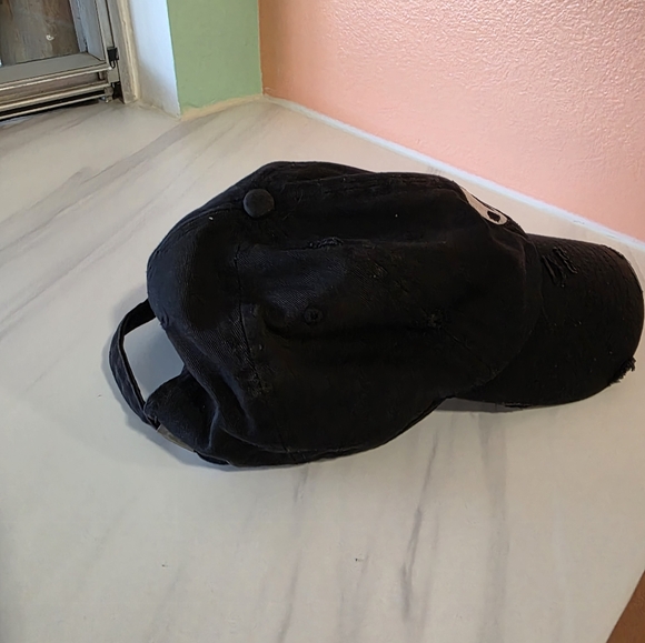 Edgy Black Alien Embroidered Cap Kbethos Vintage Distressed Baseball Hat - Picture 6 of 12